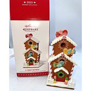 Hallmark Keepsake Ornament A Tweet Retreat Birdhouse 2015 Member Exclusive